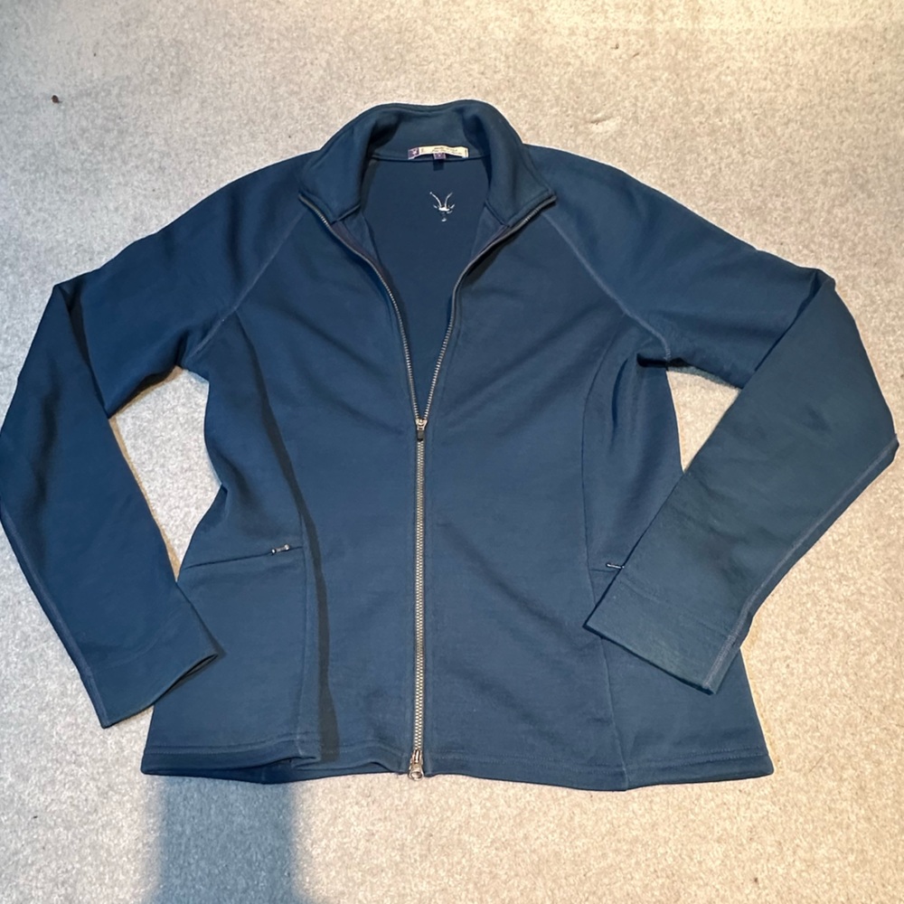 Women’s Ibex Long sleeve Full Zip lightweight Jacket sz L